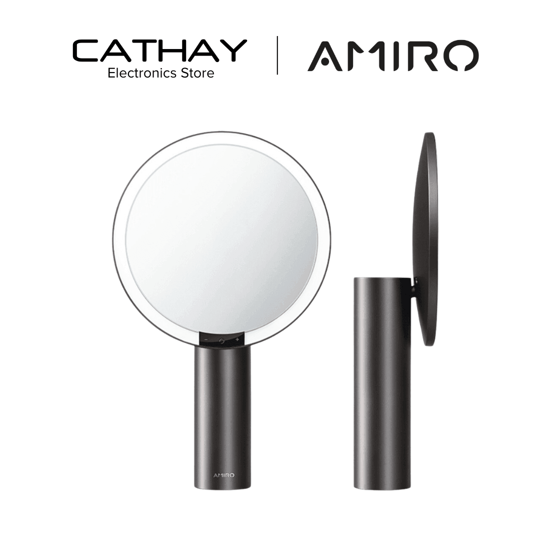 AMIRO O2 LED Vanity Mirror Black - Cathay Electronics SG