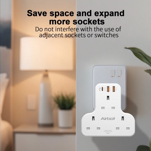 Airbot Anergy+ Multi Plug Extension Socket Air 3C-PD with USB+Type C