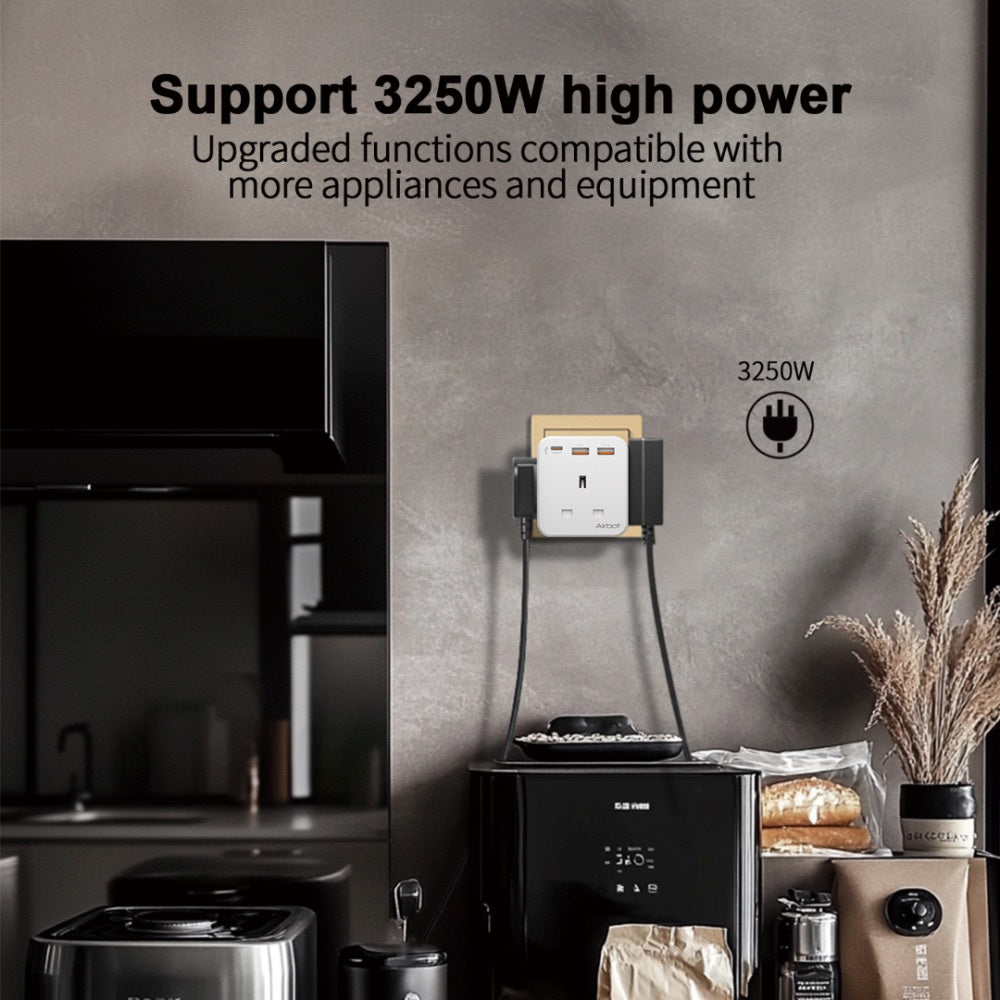 Airbot Anergy+ Multi Plug Extension Socket Air 3B-PD with USB+Type C