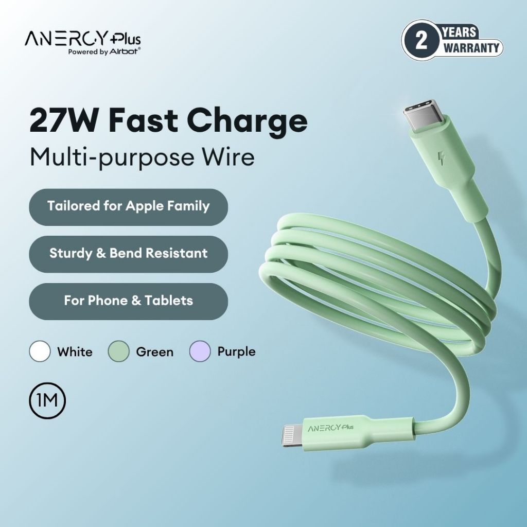 Anergy+ CTL27 Charging Cable 27W Type-C to Type-L