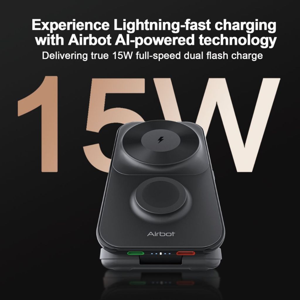 Airbot Power Bank 8000mAh with Magnetic Wireless Fast Charging