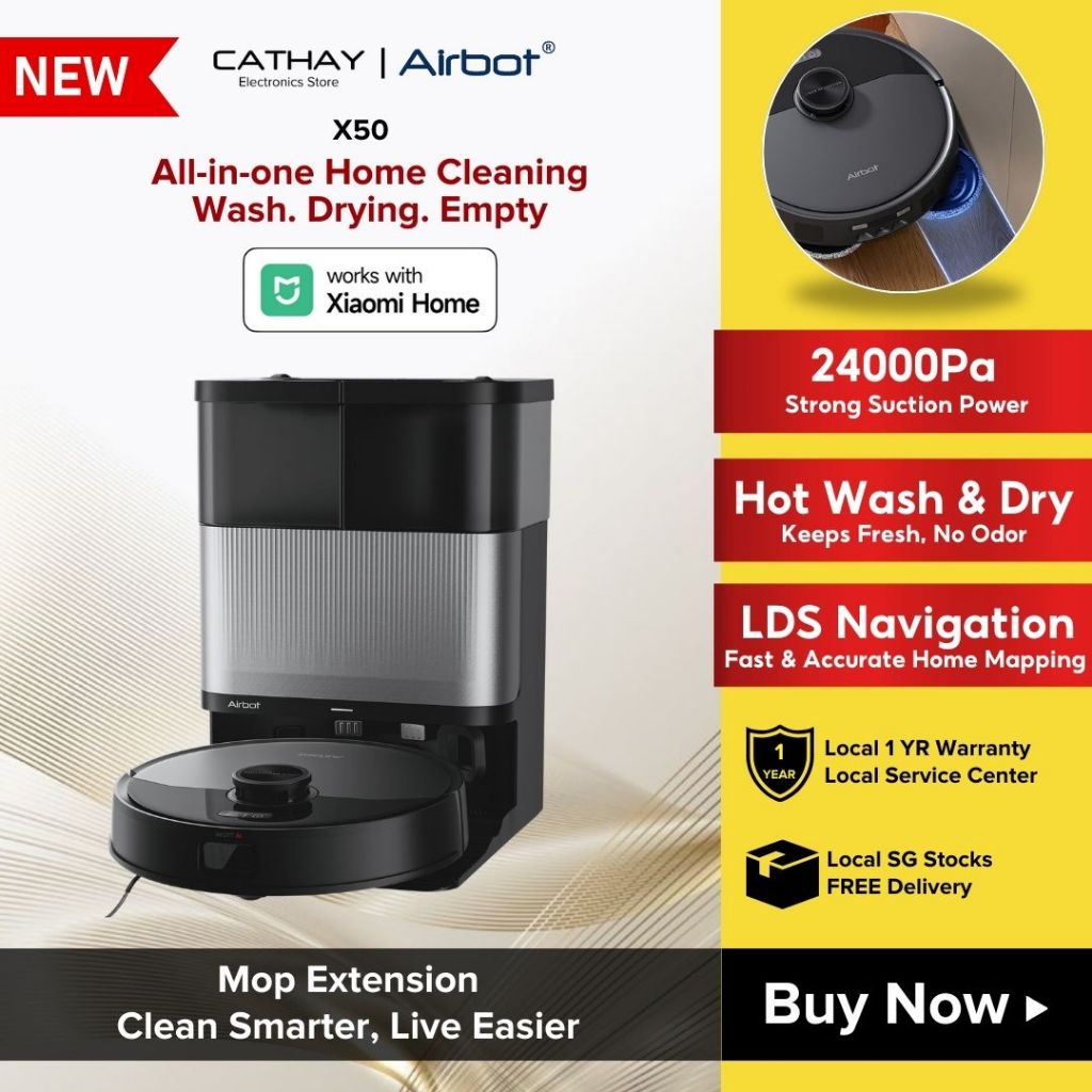 [Pre-Order] Cathay Airbot X50 Robot Vacuum Cleaner