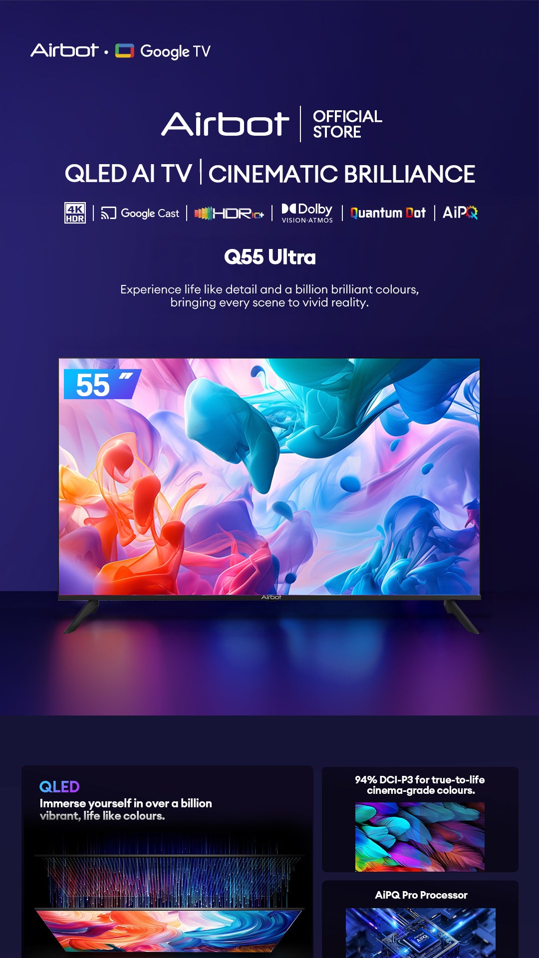 [New Launch] Airbot QLED Q55